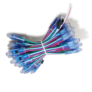 Không thấm nước DC5V 12V RGB đầy đủ màu sắc tiếp xúc với ánh sáng 12mm <span class=keywords><strong>pixel</strong></span> Đèn chuỗi cho Giáng sinh trang trí - Product Image 3