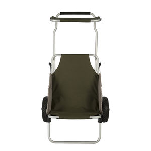 केजी पोर्टेबल आउटडोर तह ट्रॉली सामान धातु वैगन बीच कार्ट समुद्र तट पिकनिक के लिए मंच संरचना के साथ - Product Image 2