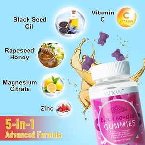 Gommes personnalisées OEM à l'huile de graines noires Compléments diététiques Soutien à la digestion immunitaire Bonbons gommeux - Product Image 6