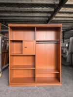 Armoire métallique à 4 portes pour vêtements, placard en acier imprimé, mobilier de maison