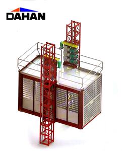 Grand transport de matériaux de construction à Double Colonne Releveur De Construction/ascenseur passager et grue matérielle - Product Image 1