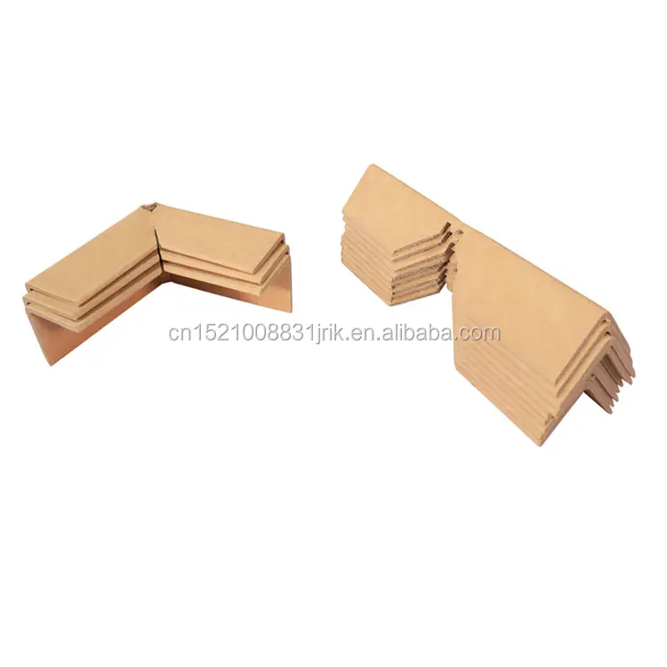 Protección de ángulo de bloqueo L Protector de borde de flexión Cartón Puzzle-cut Edge Protector V-board Ángulo de papel para protección de embalaje