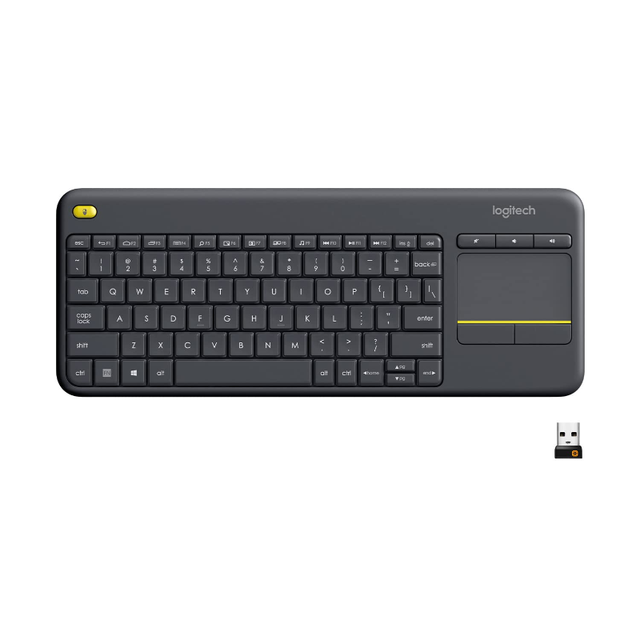 Logitech K400 Plus Wireless Touch Keyboard Wireless Keyboard Office IPad  Keyboard for PC Laptop With Media Control