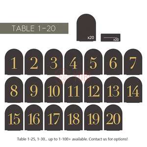 2026 Hot Selling Laser-Engraved Acrylic <b>Wedding</b> <b>Table</b> <b>Numbers</b> & Seating Chart - Product Image 4