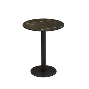 Anti-fuego Mesa Redonda de restaurante de incombustible HPL Mesa moderna mesa de comedor de restaurante - Product Image 4