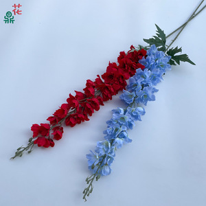 Flores de Seda de Colores Mezclados, Delphinium y Jacinto, 1.2m de Altura, Decoraciones Realistas para Bodas - Product Image 3
