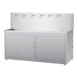Station de remplissage automatique d'eau Aqua Palace 5 gallons en acier inoxydable, écologique, avec rinçage et nettoyage, 6 robinets pour usage commercial - Product Image 1
