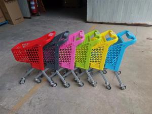 ילדים צבעוני מתכת קניות ילד פלסטיק עגלה במפעל מחיר - Product Image 3