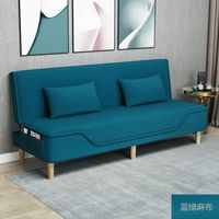 Sofá Cama Plegable Multifuncional para Oficina en Casa, Sofá Cama Convertible de Madera Maciza, Futón