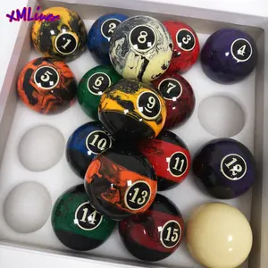 Xmlivet 57.25mm Dernière <span class=keywords><strong>piscine</strong></span> de billard en <span class=keywords><strong>marbre</strong></span> Ensemble complet de balles de haute qualité Derniers accessoires Nine-Ball - Product Image 1