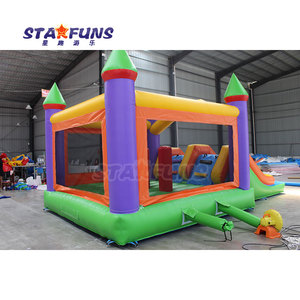 <span class=keywords><strong>Castillo</strong></span> Hinchable Comercial a <span class=keywords><strong>Precio</strong></span> de Fábrica con Doble Tobogán Acuático, Combo de Brincolín Inflable y Saltador - Product Image 6