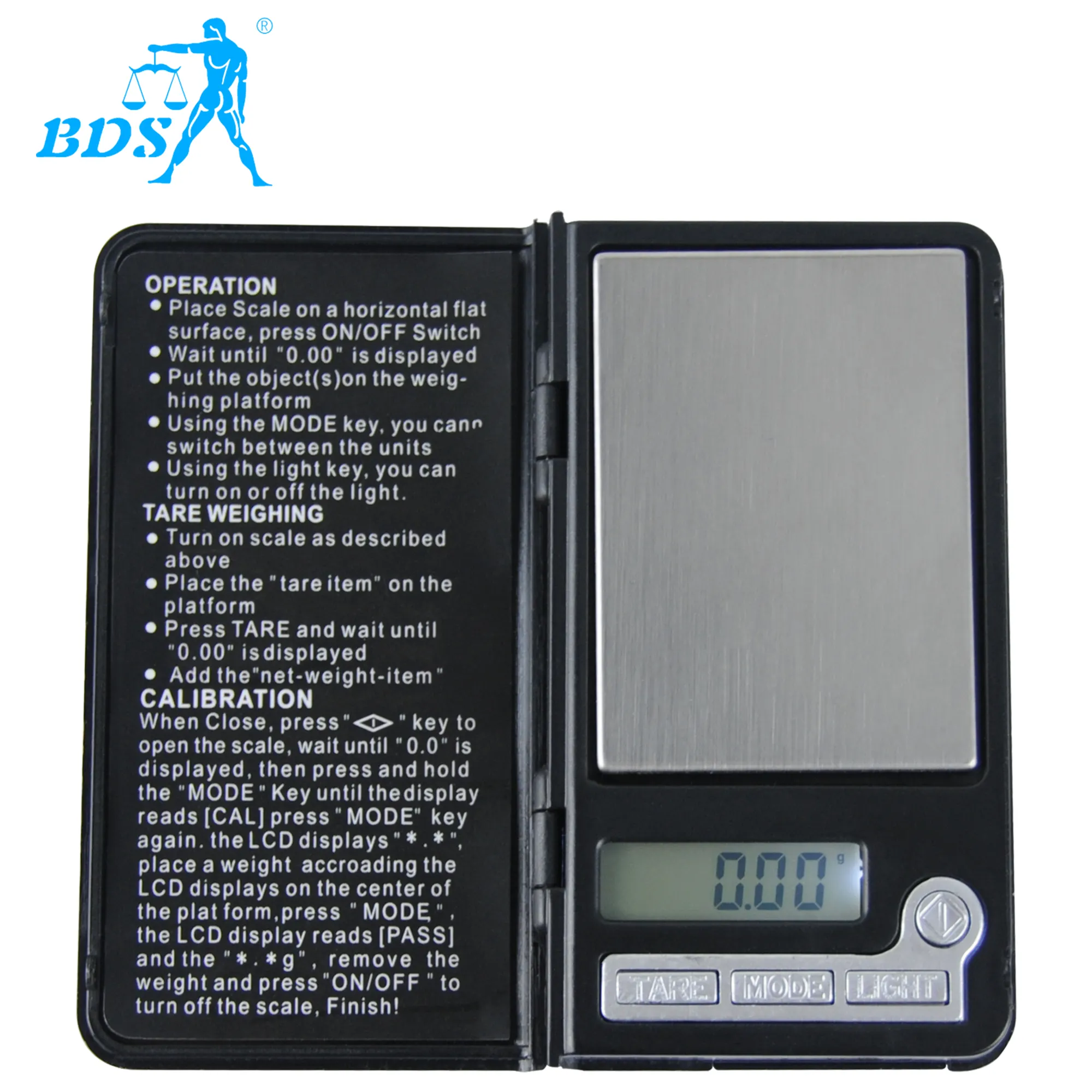 BDS-808 Portable Milligram Scale 200g Customizable Small Digital Pocket Scale Escala De Herramienta De Joyeria