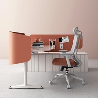 Chaise de bureau de petite taille avec support lombaire réglable et accoudoirs pour bureau d'ordinateur et étude