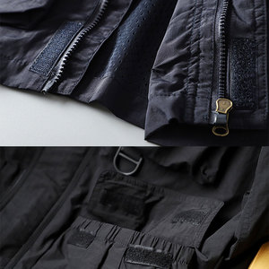 Bán Buôn Mens & Amp Áo Khoác Mềm Vỏ Lĩnh Vực Người Đàn Ông Đi Bộ Leo Núi Áo Khoác Của Nam Giới Bomber Áo Khoác Không Thấm Nước Trùm Đầu Coat - Product Image 6