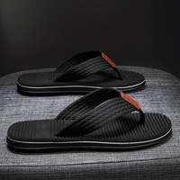Vente en gros d'usine, tongs en toile antidérapantes pas chères, logo personnalisé de haute qualité pour hommes, EVA unisexe, été, plage