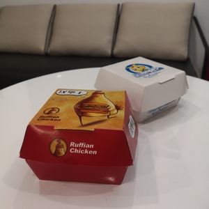 Boîte de hamburger de restauration rapide en papier kraft biodégradable à bas prix pour <span class=keywords><strong>la</strong></span> livraison au restaurant - Product Image 4