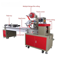 Machine d'emballage automatique à grande vitesse YL-800T avec PLC pour boissons, chocolat, gâteaux, quincaillerie, bonbons, biscuits et produits alimentaires (emballage en coussin)