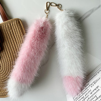Vente en Gros de Queue de Faux Raton Laveur 20-40cm Moelleux Bon marché Queue de Fourrure de Renard pour Décoration Queue de Fourrure en Peluche