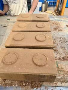 Máquina Manual para Fabricar Ladrillos de Tierra, Arcilla y Suelo, de 2-40, con Sistema de Enclavamiento, en África - Product Image 5