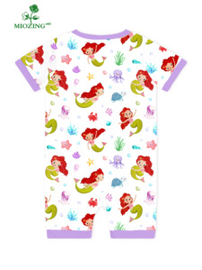 Miozing Tutina Estiva per Neonati con Stampa Sirena e Logo Personalizzato, Traspirante, in Bambù, Vendita Diretta dalla Fabbrica - Product Image 2