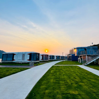Casa Cápsula Espacial, Amueblada con Baño Completo, Estructura de Acero, Impermeable y Resistente al Viento para Hotel de Camping en Zonas Escénicas