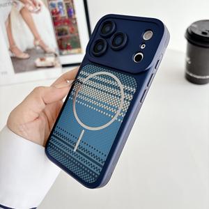 Funda magnética de fibra de carbono para Apple 17 Pro, nueva funda para 17 Pro Max, borde antideslizante de fibra de carbono 16, estilo simple para 15 - Product Image 6