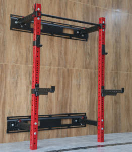 Multi Fitness Squat Rack <span class=keywords><strong>Jaula</strong></span> <span class=keywords><strong>de</strong></span> <span class=keywords><strong>potencia</strong></span> <span class=keywords><strong>plegable</strong></span> montada en la pared para entrenamiento <span class=keywords><strong>de</strong></span> fuerza - Product Image 5