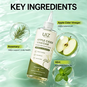 Après-shampoing clarifiant <span class=keywords><strong>au</strong></span> <span class=keywords><strong>vinaigre</strong></span> <span class=keywords><strong>de</strong></span> <span class=keywords><strong>cidre</strong></span> <span class=keywords><strong>de</strong></span> pomme, romarin et menthe, purifiant en profondeur, équilibrant le pH et boostant la brillance des cheveux - Product Image 4