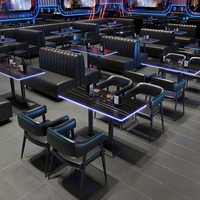 Meubles industriels et commerciaux personnalisés, ensembles de chaises et tables sectionnelles pour bars et restaurants, sièges de bistro, canapés et tables pour bars KTV