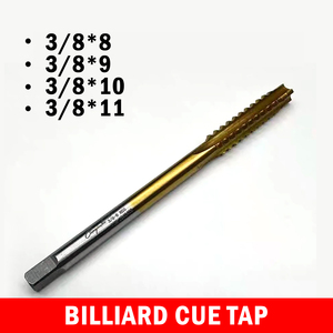 Taraque à filetage spéciale pour queue de billard, taraque à filetage pour queue de billard 8/9/10/11 dents, outil professionnel de réparation de filetage pour queue de billard à neuf boules - Product Image 1