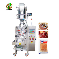 Machine de remplissage de liquides à pompe à piston pour emballage de crème à scellage 3 côtés, huile de piment, gel douche, sauce tomate