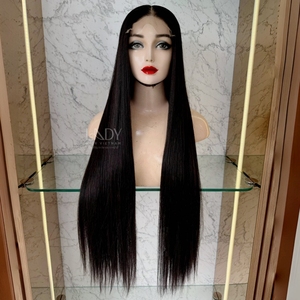 Perruques de cheveux humains soyeux et raides Extensions de cheveux humains perruques de cheveux vietnamiens bruts pour les femmes noires - Product Image 1