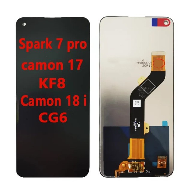 For Infinix Spark 7 Pro KF8 Camon 17 18i CG6 Touch Screen for Infinix KF8 Camon 17 18i CG6 Spark 7 Pro LCD Display