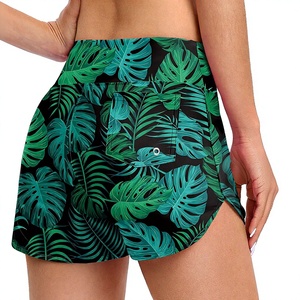 Leggings respirants sans couture personnalisés Meiyang, pantalon de yoga décontracté à taille haute pour l'été, imprimé tropical avec poches, vêtements pour femmes - Product Image 2