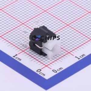 TM-004-D3-03 Tactile Switch Through hole Component THT,6x6mm Switch Single Pole Single Throw Rectangle Button 2.6N Through Hole - Product Image 1