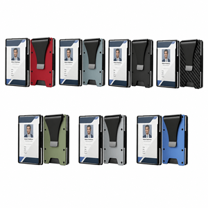 Tarjetero de Aluminio con Bloqueo RFID y Ventana para Identificación, Diseño Minimalista con Clip para Dinero, Precio de Fábrica, Nueva Tendencia 2026, Logotipo Personalizado - Product Image 2