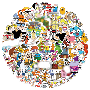ใหม่50ชิ้นผสม80S และ90s อะนิเมะคลาสสิกและสหรัฐอเมริกาการ์ตูนไวนิลสติกเกอร์สำหรับของขวัญส่งเสริมการขาย - Product Image 1