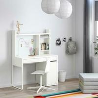 Bureau d'ordinateur, table de bureau, table de travail blanche