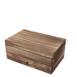 Wooden Jewelry <b>Box</b> Organizer Women 2 Layer <b>Large</b> <b>Jewellery</b> Storage Case Rustic with <b>Mirror</b> Ring Tray Necklace Earring Vintage - Product Image 3