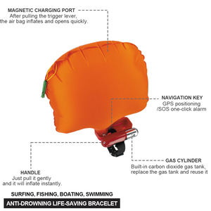 Braccialetto Gonfiabile di Emergenza per Prevenzione Annegamenti, Impermeabile IP68, Attrezzatura di Sicurezza Acquatica Salvavita - Product Image 3