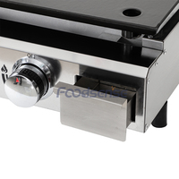 Grill à gaz commercial sans fumée à 4 brûleurs, antiadhésif, en acier inoxydable, pour barbecue extérieur, table de cuisson