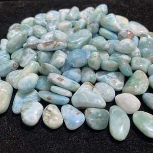 Piedra de Larimar Natural Pulida a Precio de Fábrica al por Mayor, Cristal de Larimar Pulido para Manualidades, Decoración del Hogar, Piedra Preciosa - Product Image 5