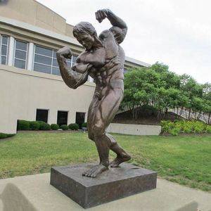 Estatua de Bronce de Fisicoculturista a Tamaño Real Personalizada, Escultura de Hombre Musculoso para Decoración de Gimnasios <span class=keywords><strong>y</strong></span> Centros de Fitness - Product Image 2