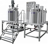 Mélangeur émulsifiant sous vide de type fixe personnalisable réservoir de mélange de shampooing pour équipement chimique liquide de chauffage de crème cosmétique