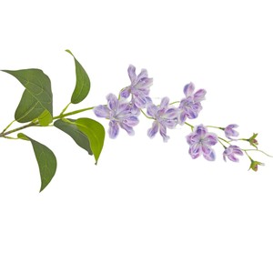 Fleurs artificielles en soie PU et plastique, type jasmin, rose, blanc laiteux, violet, bleu, pour décoration de mariage, maison et extérieur, modèle Château de Rêve - Product Image 4