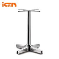 Pieds de table de salle à manger d'extérieur en métal, base de table de luxe en métal, pieds de meubles, bases de table pour restaurants