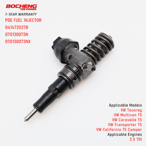Injecteur de carburant diesel 0414720278 070130073N, unité d'injecteur de pompe pour VW Transporter T5 Multivan Touareg 2.5 TDI 0414720228 - Product Image 1