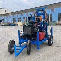 Foreuse portable CE ISO haute efficacité pour puits d'eau 150m 200m, petite machine de forage de puits d'eau, vente directe usine