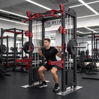 REYK Alat Latihan Kabel Adjustable Cross Trainer Desain Pulley Tetap Dengan High Pull Low Row untuk Kebugaran