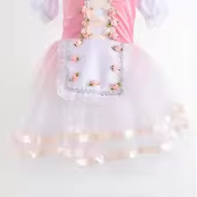 Vestido de Ballet Profesional Romántico de Tul Largo para Niñas, Disfraz de Bailarina con Estampado Luminoso - Product Image 6